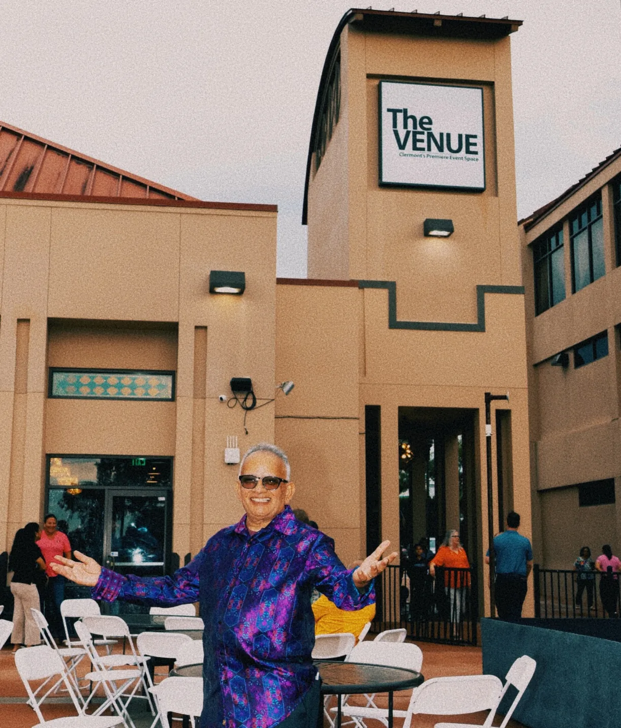 Candid moment from The Venue Clermont grand opening and ribbon cutting celebration